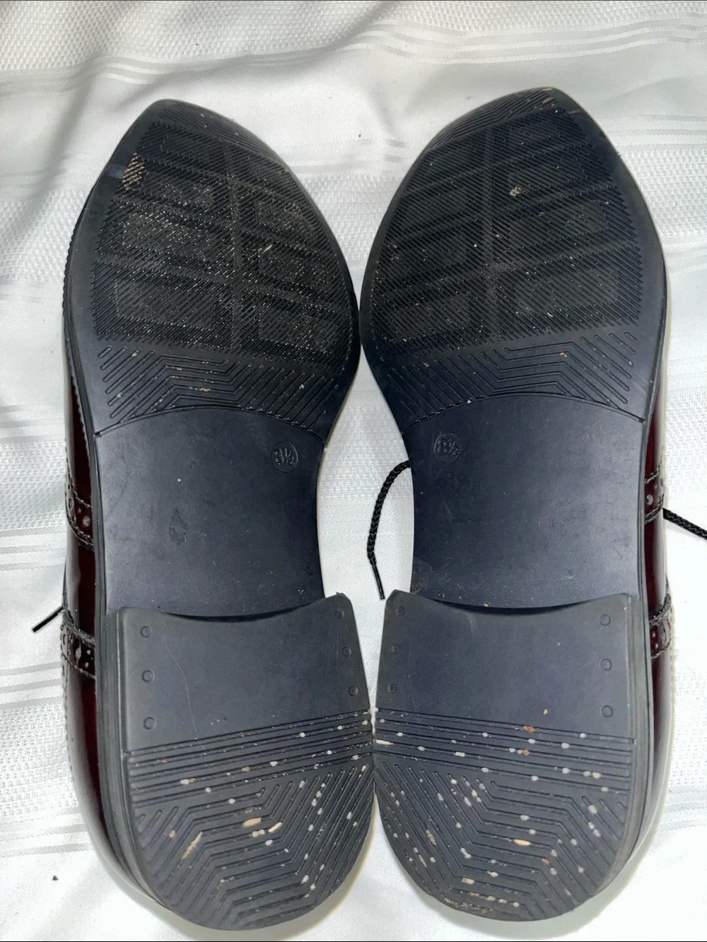 Michael Shannon Burgundy Wingtip Brogue Dress Shoes